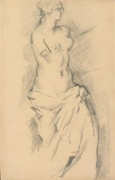 Study of Venus de Milo Paul Cezanne